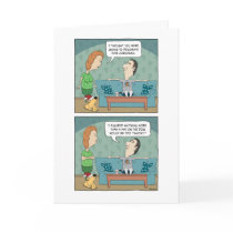 Funny Christmas card: Decorate