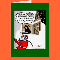 Funny Christmas Card - Do A Deer cards