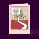 Funny Christmas card: Dog's Wish List