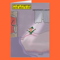 Funny Christmas Card: Emerging Elves cards