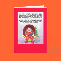 Funny Christmas Card For Gamers cards