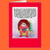 Funny Christmas Card For Gamers cards