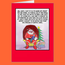 Funny Christmas Card For Gamers cards