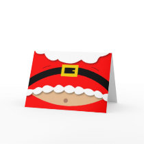 Funny Christmas card - Santa Suit