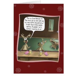 Funny Christmas Card: The Layoff