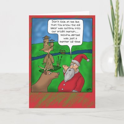 Funny Christmas Cards: Christmas Abroad