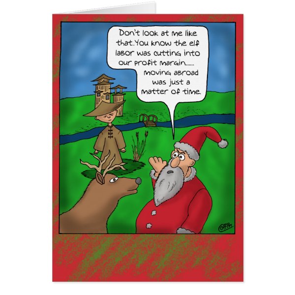 Funny Christmas Cards: Christmas Abroad
