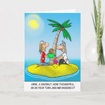 Funny Christmas Cards:Desert Island Christmas