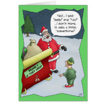 Funny Christmas Cards: Hard of Hearing