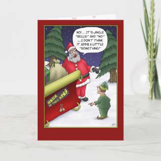 Funny Christmas Cards: Jingle What? card