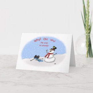 Funny Christmas Cards: Melt-Down card