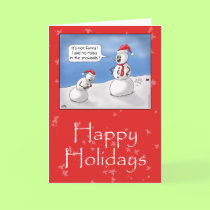 Funny Christmas Cards: No Rocks!