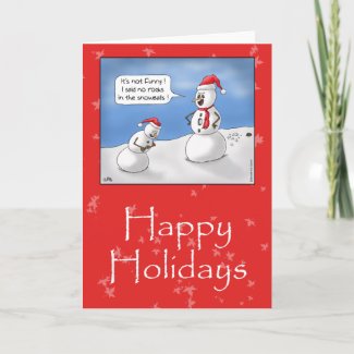 Funny Christmas Cards: No Rocks! card