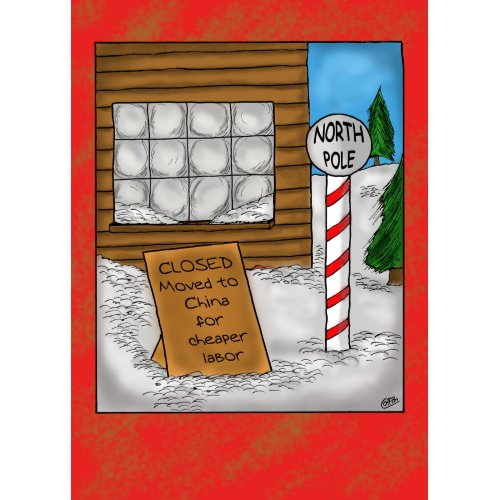 Funny Christmas Cards: North Pole Moving card