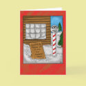Funny Christmas Cards: North Pole Moving by nopolymon Funny Christmas Cards: North Pole Moving