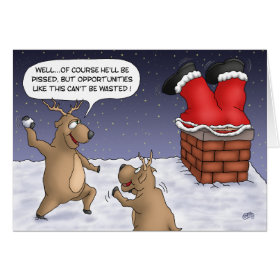Funny Christmas Cards: Opportunities Greeting Card