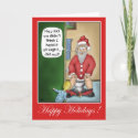 Funny Christmas Cards: Pit Stop card
