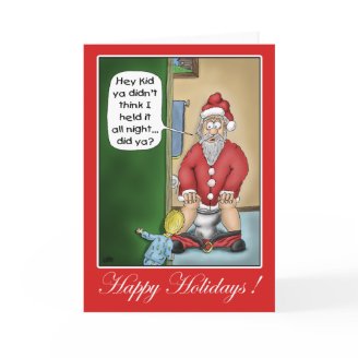 Funny Christmas Cards: Pit Stop