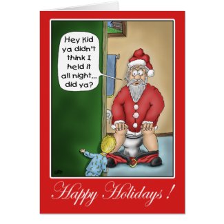 Funny Christmas Cards: Pit Stop