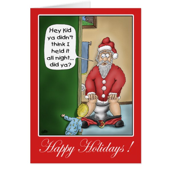 Funny Christmas Cards: Pit Stop