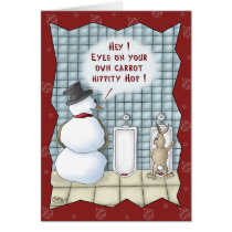 Funny Christmas Cards: Privacy Please at Zazzle