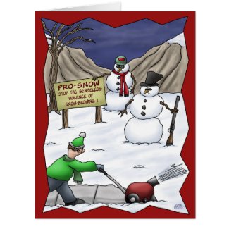 Funny Christmas Cards: Pro-Snow