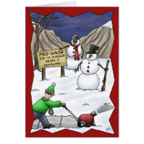Funny Christmas Cards: Pro-Snow at Zazzle