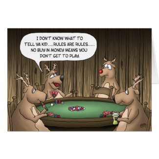 Funny Christmas Cards: Reindeer Games