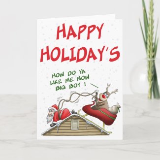 Funny Christmas Cards: Role Reversal card
