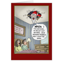 Funny Christmas Cards: Rough Landing cards