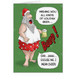 Funny Christmas Cards: Santa Relaxed