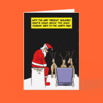 Funny Christmas Cards: Santa's Done cards