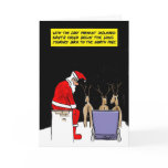 Funny Christmas Cards: Santa's Done