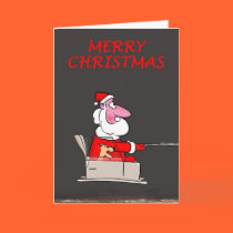 Funny Christmas Cards:Santa's little yelper cards