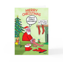 Funny Christmas Cards: Santa's Stocking by bad_Onions Funny Christmas Cards: Santa's Stocking