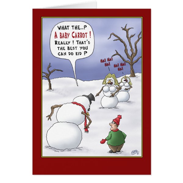 Funny Christmas Cards: Size Matters