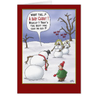 Funny Christmas Cards: Size Matters Greeting Card