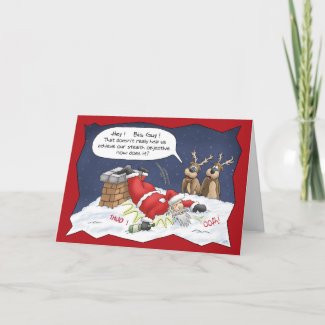 Funny Christmas Cards: Stealth Objective card