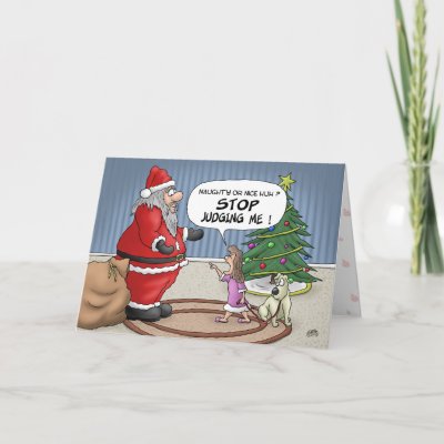 Funny Christmas Cards: Stop Judging