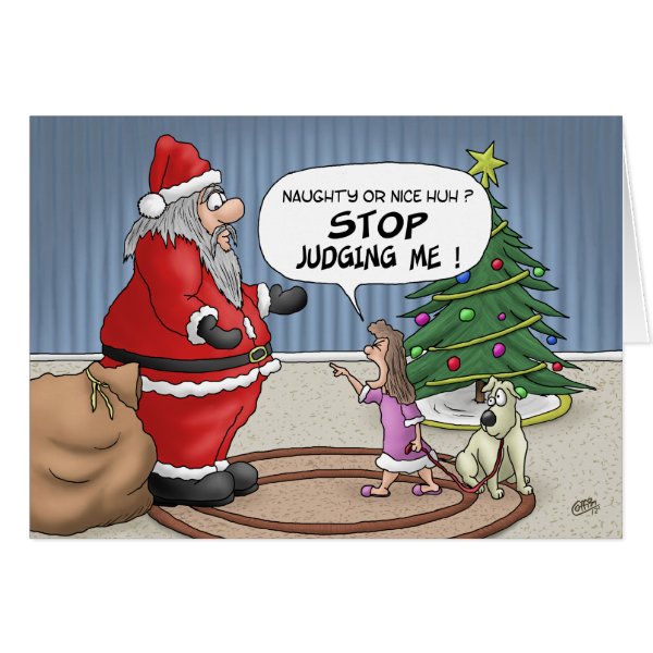 Funny Christmas Cards: Stop Judging