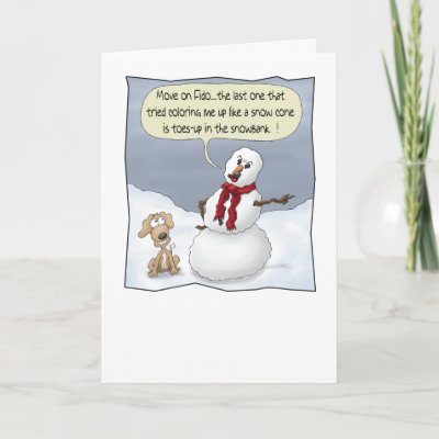 Funny Christmas Cards: Toes Up