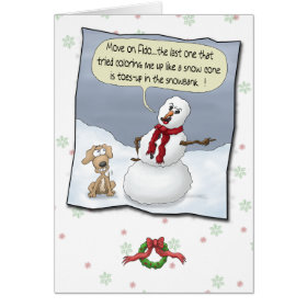 Funny Christmas Cards: Toes Up Greeting Card