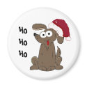 Funny Christmas Cartoon Dog magnets