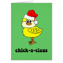 Funny Christmas chick cards