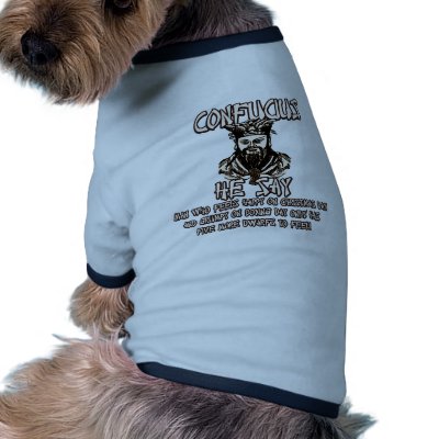 Funny Christmas Confucius pet clothing