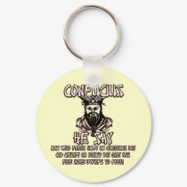 Funny Christmas Confucius keychains by Cardsharkkid Funny Christmas Confucius keychains