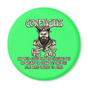 Funny Christmas Confucius magnets