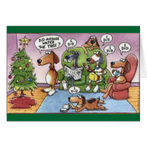 Funny Christmas Dog Card at Zazzle