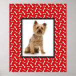 Funny Christmas Dog Portrait Photo Template Print