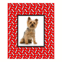 Funny Christmas Dog Portrait Photo Template posters